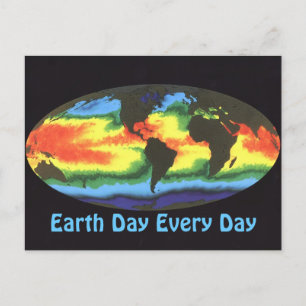 Carte Postale Jour de la Terre 2012 - Température globale de la 