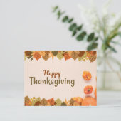 Carte Postale Jour de l'Action de grâce (Debout devant)