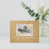 Carte postale Jour de l'An Dragon (Debout devant)