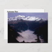 CARTE POSTALE JOUR DE L'AUTOMNE (Devant / Derrière)