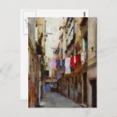 Carte Postale Jour de lavage Art (Devant / Derrière)