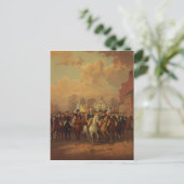 Carte Postale Jour de l'évacuation Entrée de Washington New York (Debout devant)