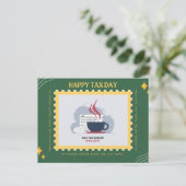 Carte postale Jour de l'impôt (Debout devant)