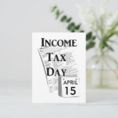 Carte Postale Jour de l'impôt (Debout devant)