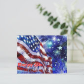 Carte Postale Jour de l'Indépendance et 4 juillet (Debout devant)