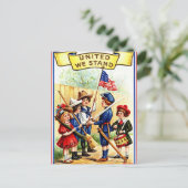 Carte Postale Jour de l'indépendance vintage (Debout devant)