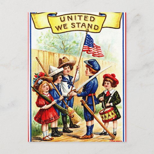 Carte Postale Jour de l'indépendance vintage (Devant)