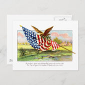 Carte Postale Jour de l'indépendance vintage (Devant / Derrière)