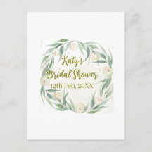 Jour de mariage floral eucalyptus vert nom date al