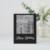 Carte Postale Jour de naissance en hiver (Debout devant)
