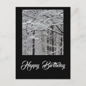 Carte Postale Jour de naissance en hiver (Devant)