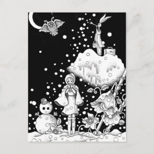 Carte Postale Jour de neige