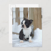 Carte Postale Jour de neige (Devant / Derrière)
