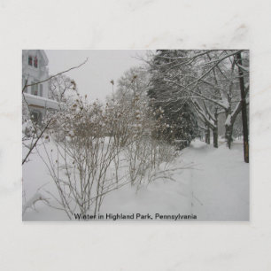 Carte Postale Jour de neige
