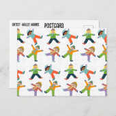 Carte Postale Jour de neige (Devant / Derrière)