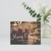 Carte Postale Jour de Noël photo simple (Debout devant)
