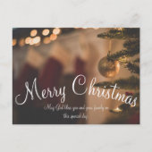 Carte Postale Jour de Noël photo simple (Devant)
