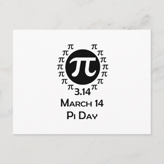 Carte Postale jour de pi (Devant)