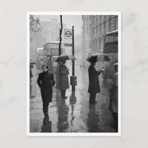 Carte Postale Jour de pluie Aldwych Londres Restauré