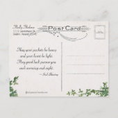 Carte Postale Jour de Saint Patrick (Dos)