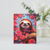 Carte Postale Jour de Sloth Valentines (Debout devant)