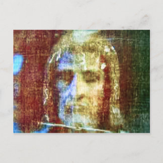Carte Postale Jour de Turin Visage Jésus Christ Coloré