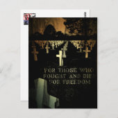 Carte Postale Jour des anciens combattants (Devant / Derrière)