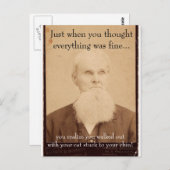 Carte Postale Jour des cheveux morts (Devant / Derrière)