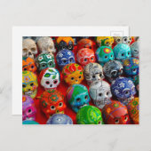 Carte Postale Jour des crânes de sucre morts (Devant / Derrière)