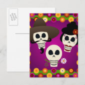 Carte Postale Jour Des Crânes Morts (Devant / Derrière)