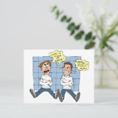 Carte Postale Jour des Fools d'avril (Debout devant)