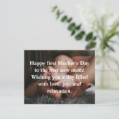 Carte Postale Jour des mères heureuses, photo de vacances minima (Debout devant)