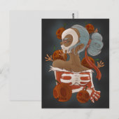 carte postale jour des morts (Devant / Derrière)