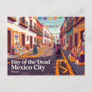 Carte Postale Jour des morts Mexico City