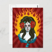 Carte Postale Jour des morts par JayJay Jackson (Devant / Derrière)