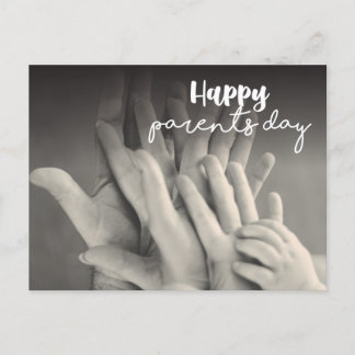 Carte postale Jour des Parents Noirs et Blancs