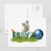 Carte Postale jour des terres (Devant / Derrière)