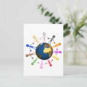 Carte Postale Jour des terres (Debout devant)