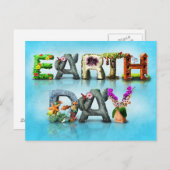 Carte Postale jour des terres (Devant / Derrière)