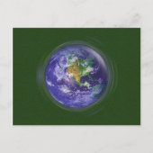 Carte Postale jour des terres 3D Globe (Devant)