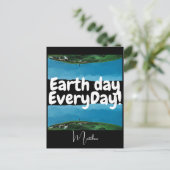 Carte Postale jour des terres quotidien, devenez écolo, science  (Debout devant)