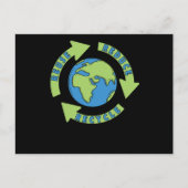 Carte Postale Jour des terres Réduire la réutilisation Recycle - (Devant)