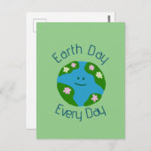 Carte Postale Jour des terres tous les jours (Devant / Derrière)