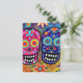 Carte Postale Jour des têtes crâniennes mortes (Debout devant)