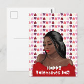 Carte Postale Jour des Valentines (Devant / Derrière)