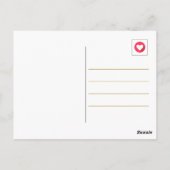 Carte Postale Jour des Valentines de la Nourriture (Dos)