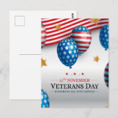 Carte Postale Jour des vétérans  (Devant / Derrière)