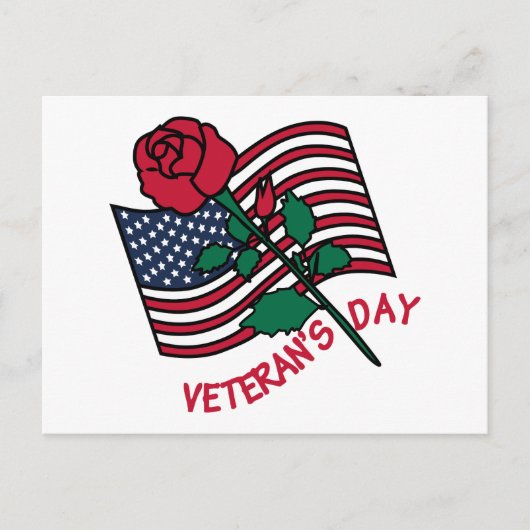 Carte Postale Jour des vétérans (Devant)