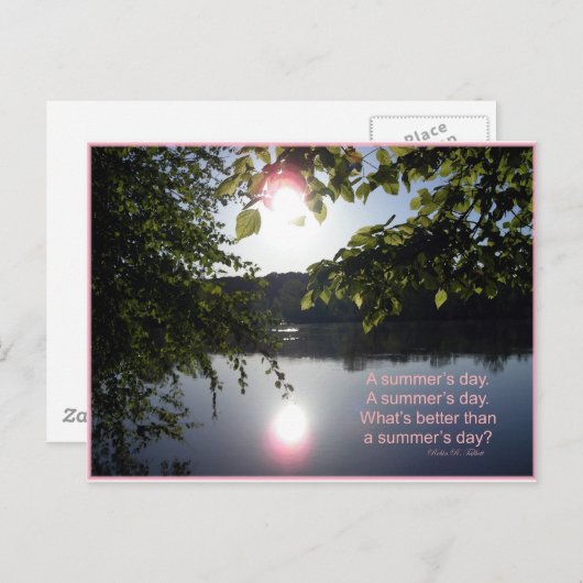 Carte Postale Jour d'été de Potomac (Devant / Derrière)