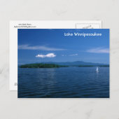 Carte Postale Jour d'été du lac Winnipesaukee (Devant / Derrière)